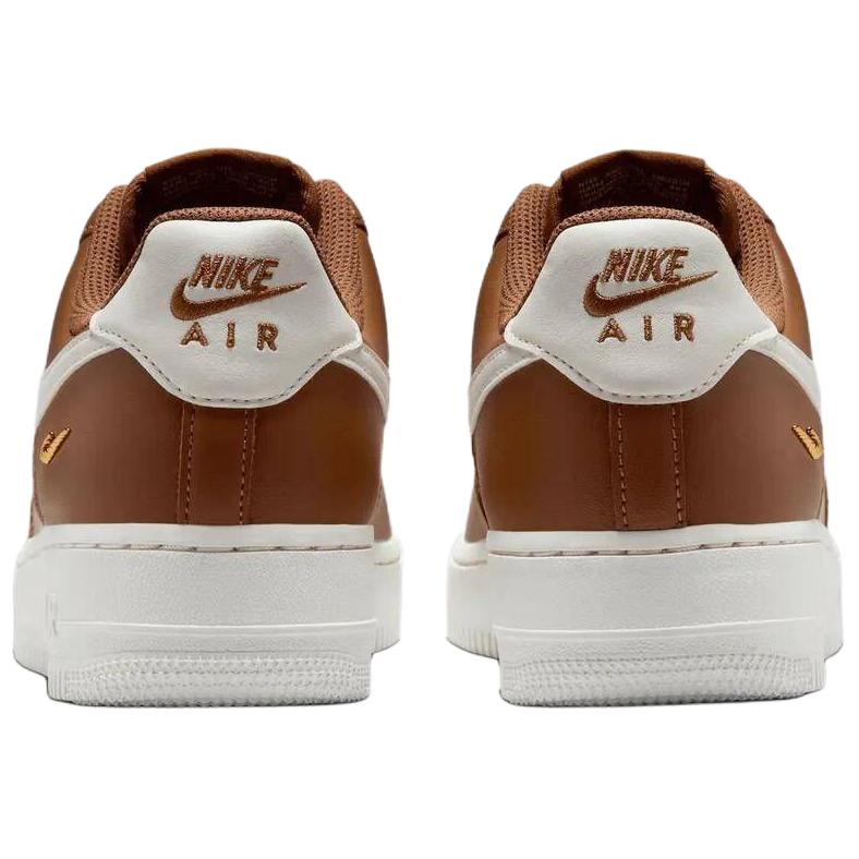 Nike Air Force 1 Skateboard Shoes Women's Brown White IV5197-201
