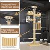 Floor To Ceiling Cat Tree, 6 Tier Adjustable Cat Tower with 7 Sisal Posts for Indoor Cats