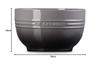 Le Creuset Ball 1100ml Flint Heat and Cold Resistant Microwave Oven Dishwasher Safe