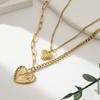 Design Sense Gyro Pattern Cross Necklace Light Luxury Personality Titanium Steel Versatile Non-Fading Collarbone Chain