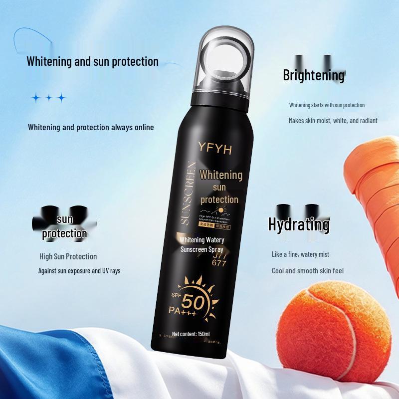 YFYH Whitening & Hydrating UV Protection Sunscreen Spray - 150ml, Non-Sticky & Refreshing