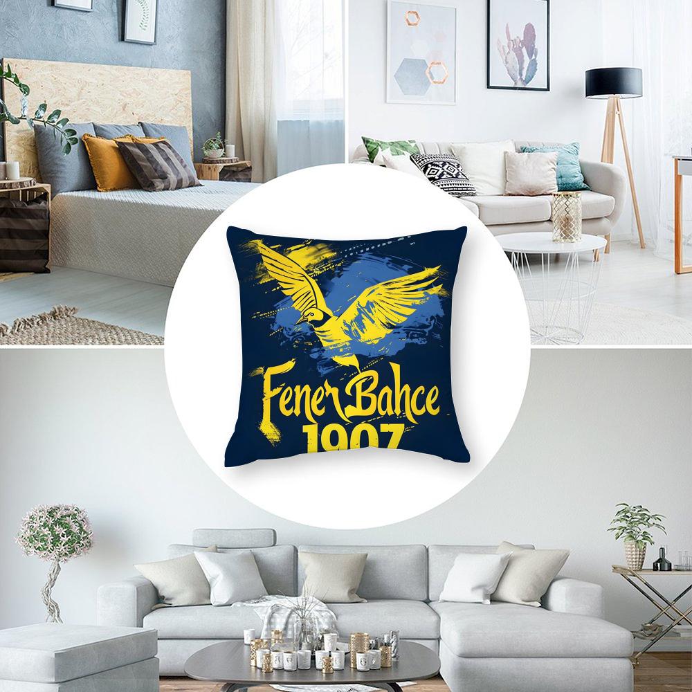 S-Strongest-F-FenerbahceS Pillow Case Short Plush Sofa Decorative Gift Home Double-sided Printing Cushion