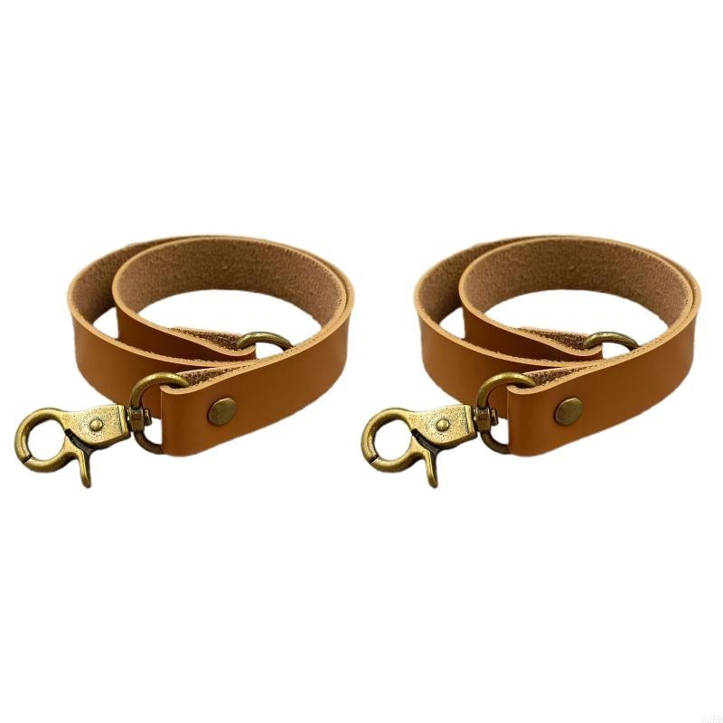 62KD Lær Gardinbånd 2 stk Lær Gardinspenne Kreativitet Gardinholder