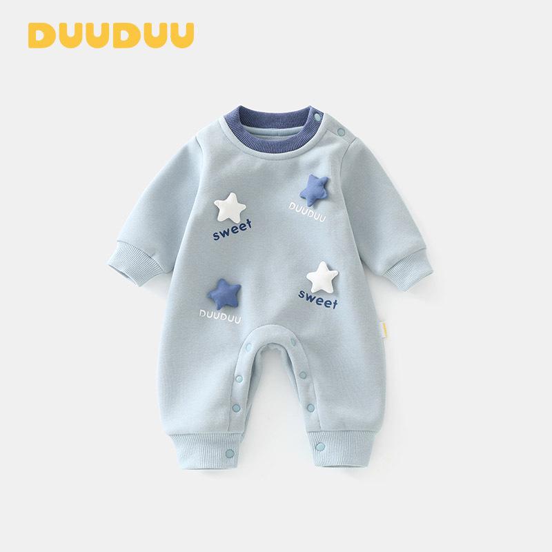DUUDUU Unisex Baby Long-Sleeve Bodysuit 2025: Newborn Jumpsuit for Autumn/Winter 73 (3-6 months, up to 16 pounds)