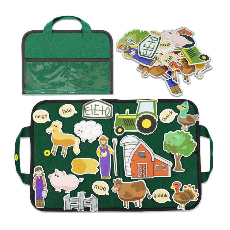 Felt Story Board Storytelling Interactive Teaching Activity Kits Montessori Educational Learning Toys Flannel Board Travel Toys