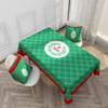 Red Christmas  Waterproof And Oilproof Tablecloth Cartoon Holiday Printing Elk Series Tablecloth Wedding Decoration Table Mat