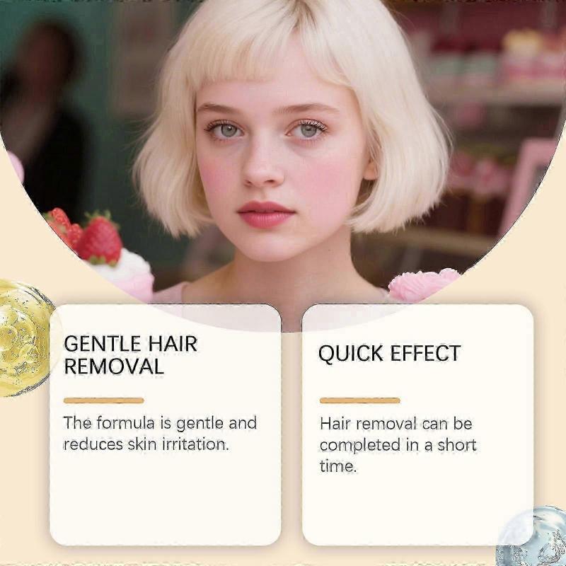 1-3x Gentle Facial Hair Removal Cream for Women 50g Non-Irritating Hair Removal Cream for All Skin Types