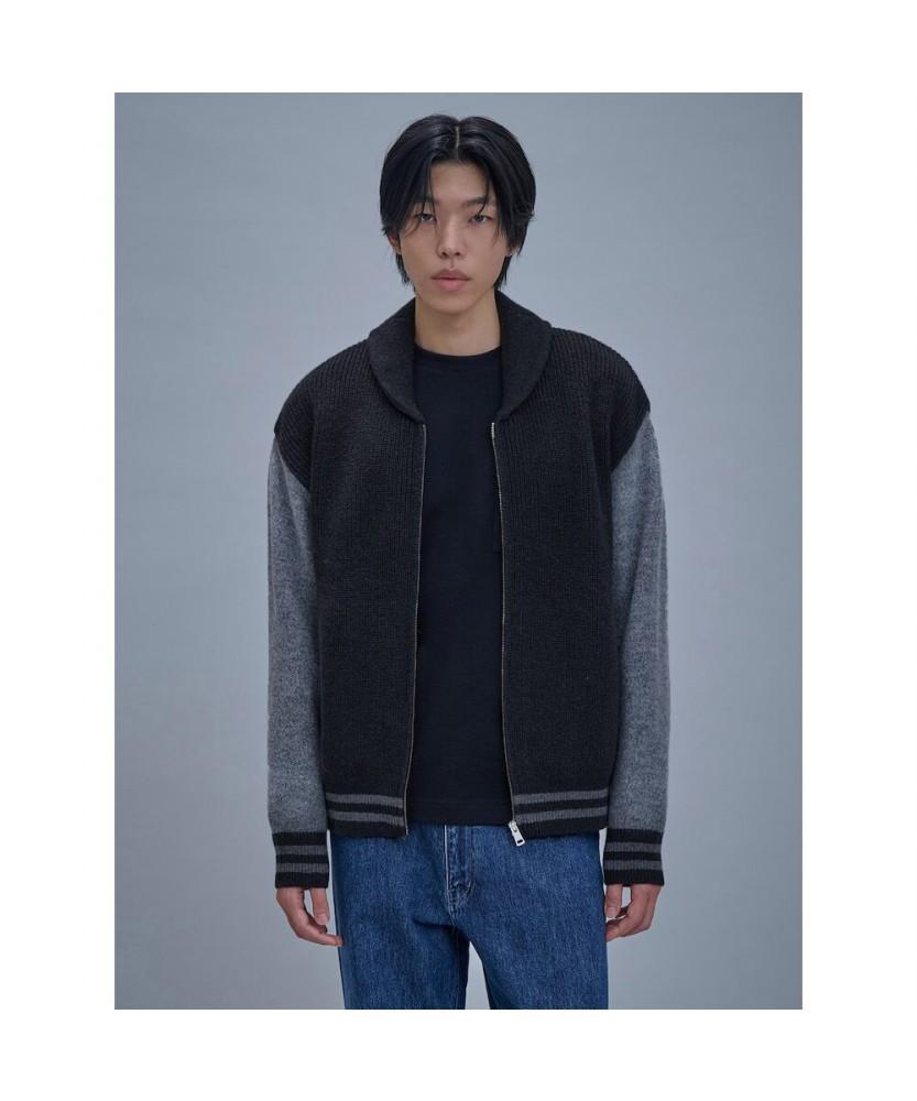 Shift.G Wool Varsity Cardigan Green