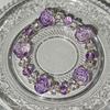 Pink Amethyst & Peach Blossom Crystal Bracelet with Translucent Horse Hair - Women's Lucky Gift