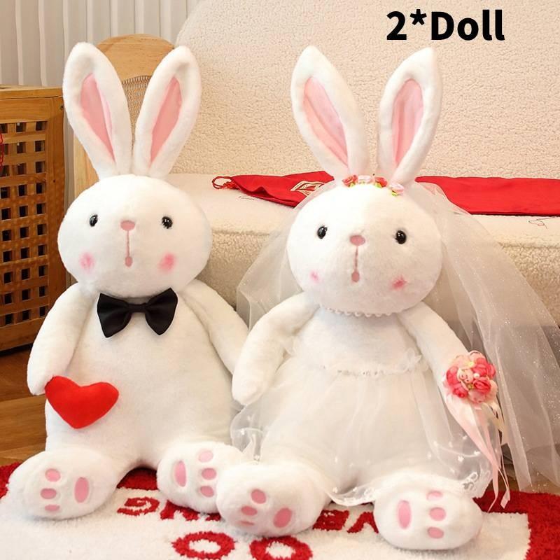 Couple Wedding Rabbit Plush Toy Stuffed Animal Doll Home Decoration Kids Gift