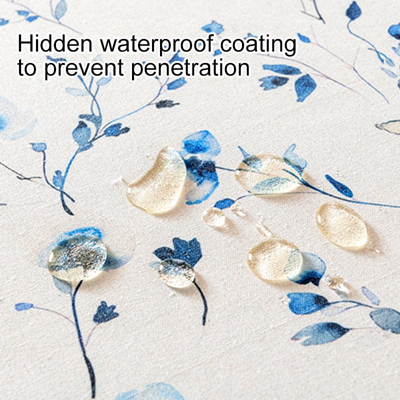 1Pc Nanyang Style Waterproof Polyester-cotton TV Cabinet Cover Tea Table French Style Floral Tablecloth Tassel Decoration