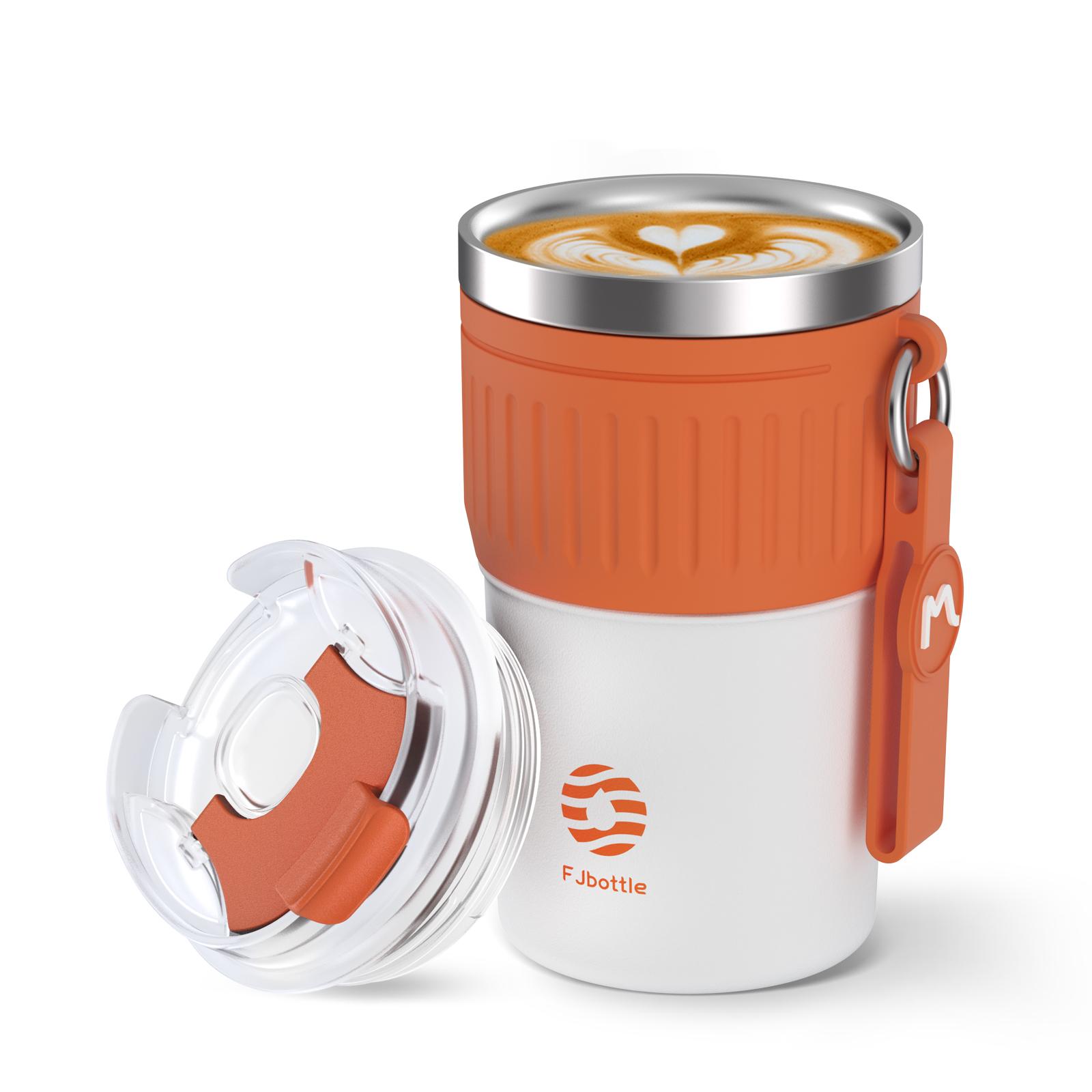 

FEIJIAN-Stainless Steel Coffee Cup, Car Thermos Mug for Tea, Leak_Proof, Travel Thermo Cup, Gift Cup , 400ml 400ml оранжевый