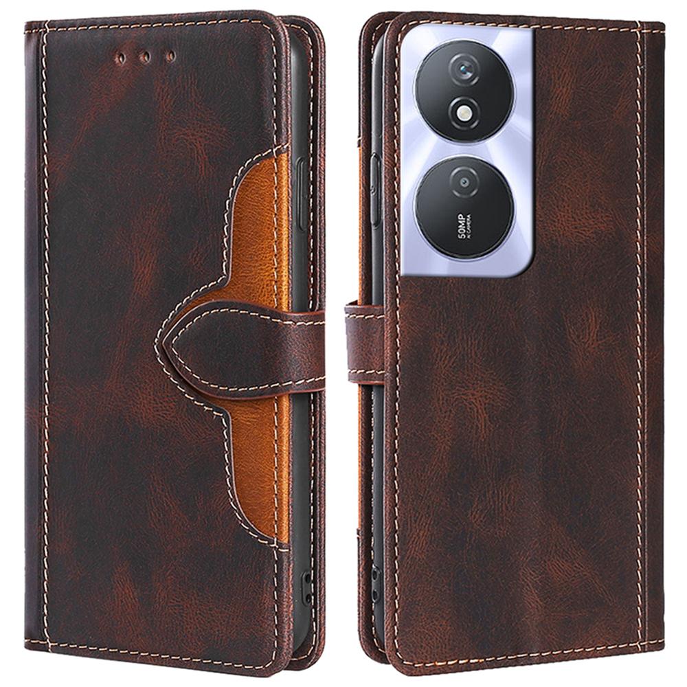 For Honor Play 50 Plus 5G/Play 8T 5G/X7b 4G/90 Smart Case Wallet Leather Cover Straw Hat Pattern