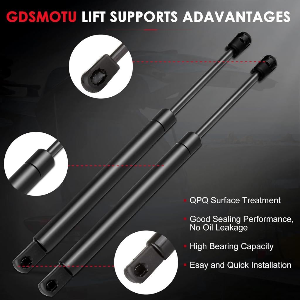 Rear Hatch Lift Supports Liftgate Struts Tailgate Shocks Trunk Gas Springs Replacement Parts Compatible with 6167 SG330106 for 2008-2012 for Chevy