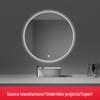 Round Anti-Fog LED Bathroom Mirror with Lights - Wall Mounted for Makeup