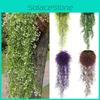 Elegant Plastic Artificial Hanging Basket Flower Vine For In/outdoor Wall Decoration
