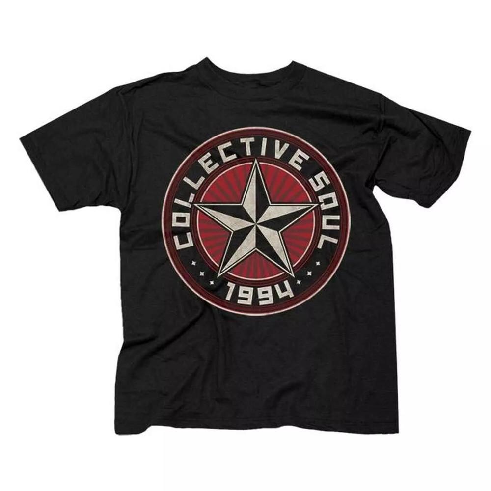 Collective Soul Band 1994 Star Logo  Cotton T Shirt Full Size S5XL Unisex T-Shirt L