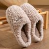 Borsa Cartone Animato Testa di Orso con Pantofole di Cotone da Donna In Autunno e Inverno, Da Interno con Scarpe Calde di Peluche per Indossare All'Aperto, Stivali da Neve di Peluche da Coppia