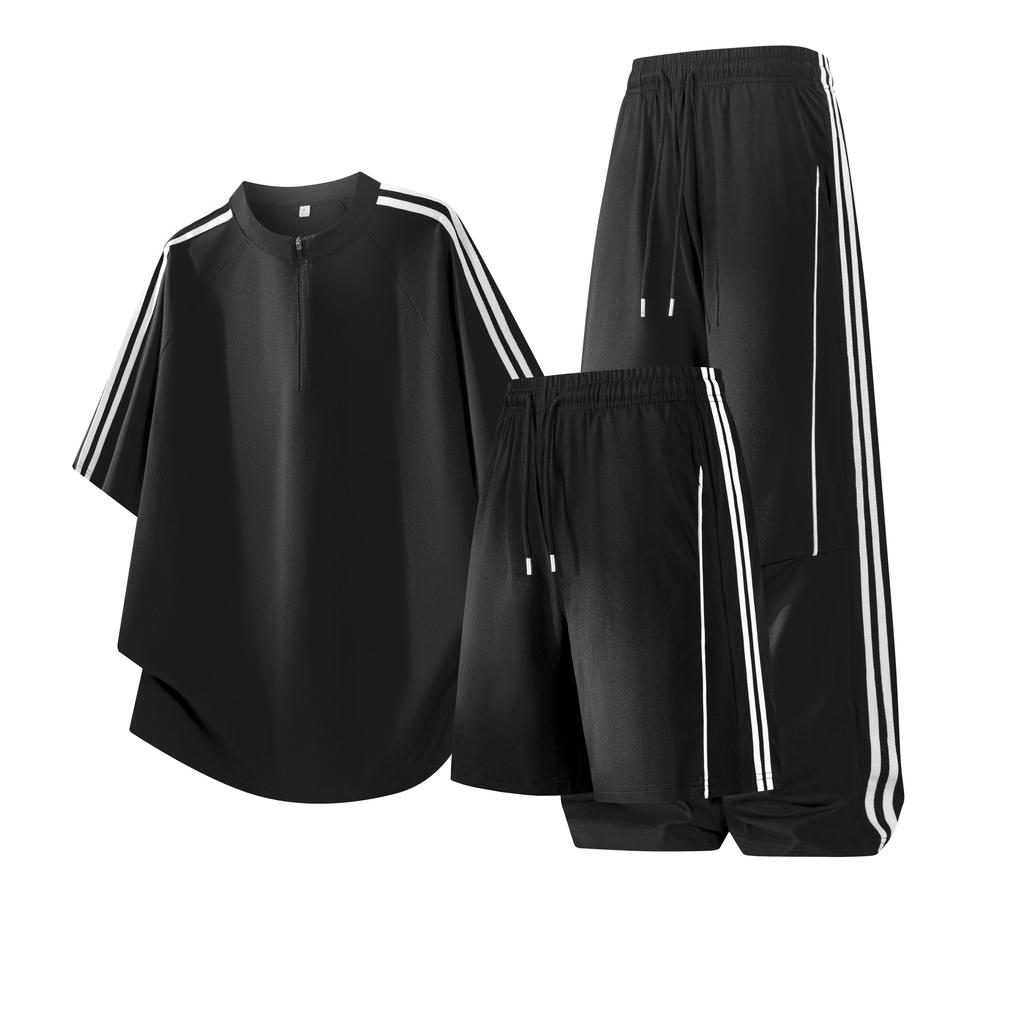 Men's Short Sleeved Set Versatile Casual Sports Two-piece Set
