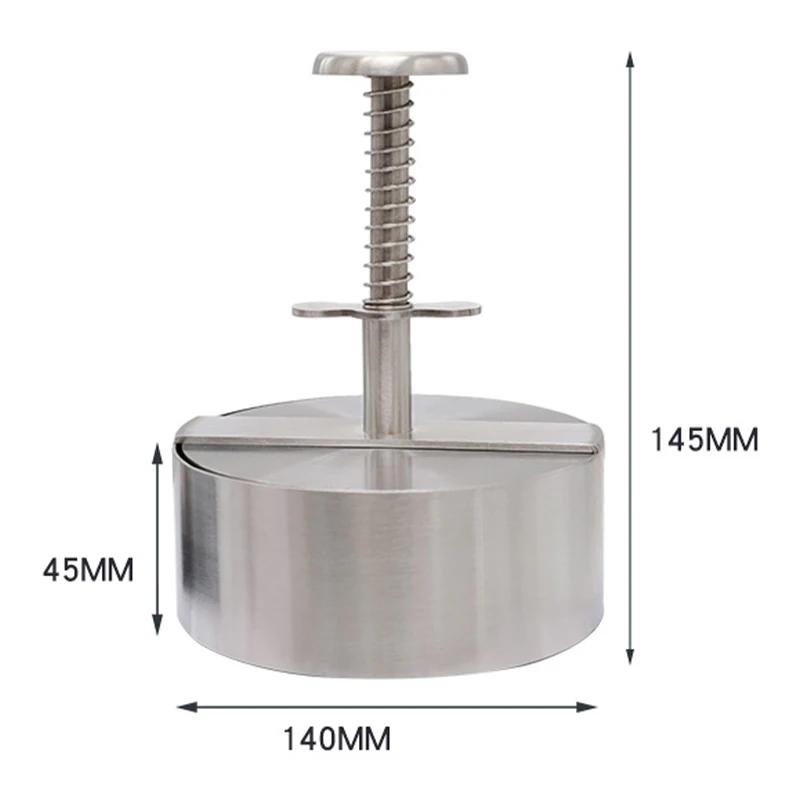304 Stainless Steel Hamburger Meat Press Burger Patty Maker Mold Cake Grill Meat Tool Beef Pork Rice Press Making Molds 4