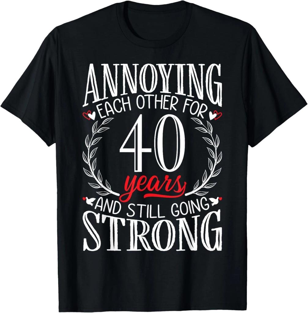 Regalo 40° Anniversario per Lui Uomo Lei Co-Fastidiosi a Vicenda Regalo T-shirt Unisex