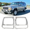1 Pair Headlight Protection Frame 5EM72SW1 Headlamp Bezel Cover CH2513156 for Jeep Cherokee 1998 1999 2000 2001 2002