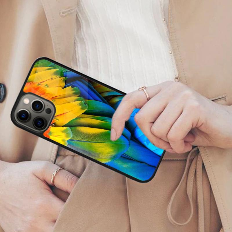 Bird Feathers Pattern Magnetic Phone Case For APPLE iPhone 17 Air 16 14 13 12 Pro Max 15 Plus Wireless Charge With MagSafe Cover