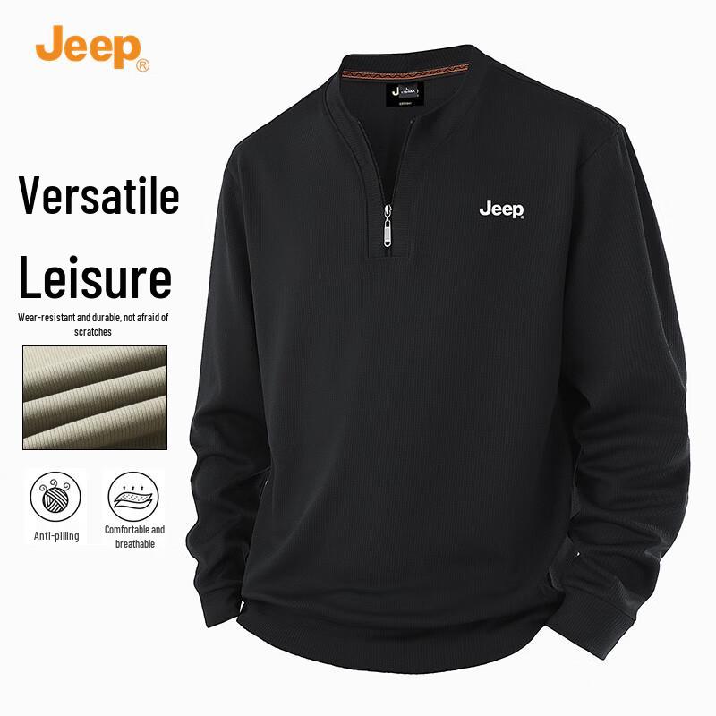 JEEP Men s Half-Zip Pullover Sweatshirt 7XL
