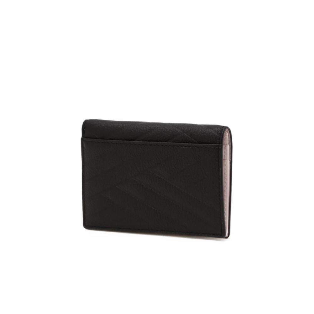 Daks Black Dd Logo Cowhide Card Wallet Dcwa6f790bk
