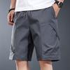 High-end Outdoor Casual Shorts Men's New Straight Wide-leg Anti-splashing Sports Hiking Tooling Five-point Pants