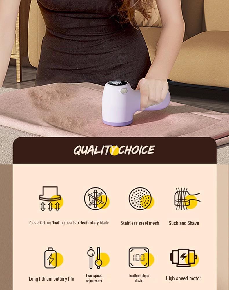 Rechargeable Home Lint Remover - Electric Clothes Depilator & Gift