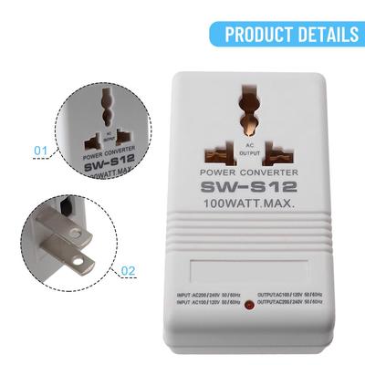 100W Stromwandler 120V auf 220V 240V AC117V-AC230V