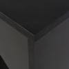 VidaXL Table de bar avec tablette amovible Noir 138 x 40 x 120 cm