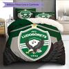 PFC Ludogorets Razgrad Bedding Quilt Set Quilt Cover Pillowcase Home Decoration Birthday Gift (1 * Duvet Cover + 2 * Pillowcase, Without Core)