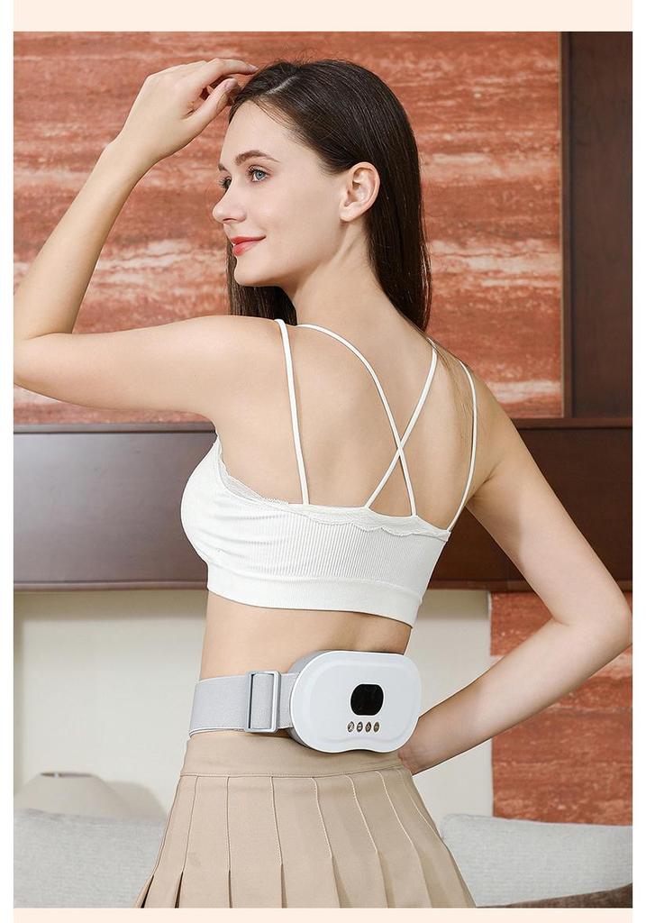 Portable Heated Waist Massage Belt with Vibration and Kneading