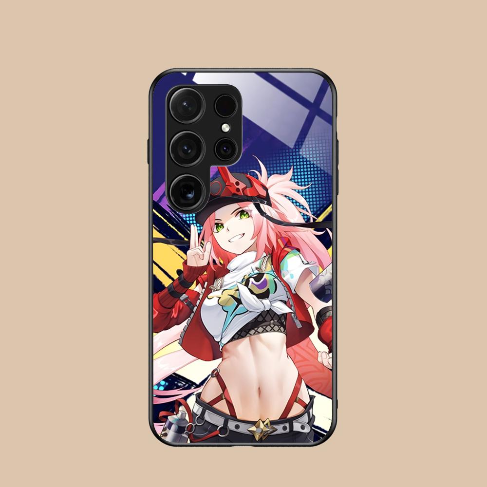 

HSR Rappa Glass Mobile Phone Case for Samsung Galaxy A56 55 54 53 52 51 36 35 34 23 16 15 5G Colorful Cover Galaxy A56 5G