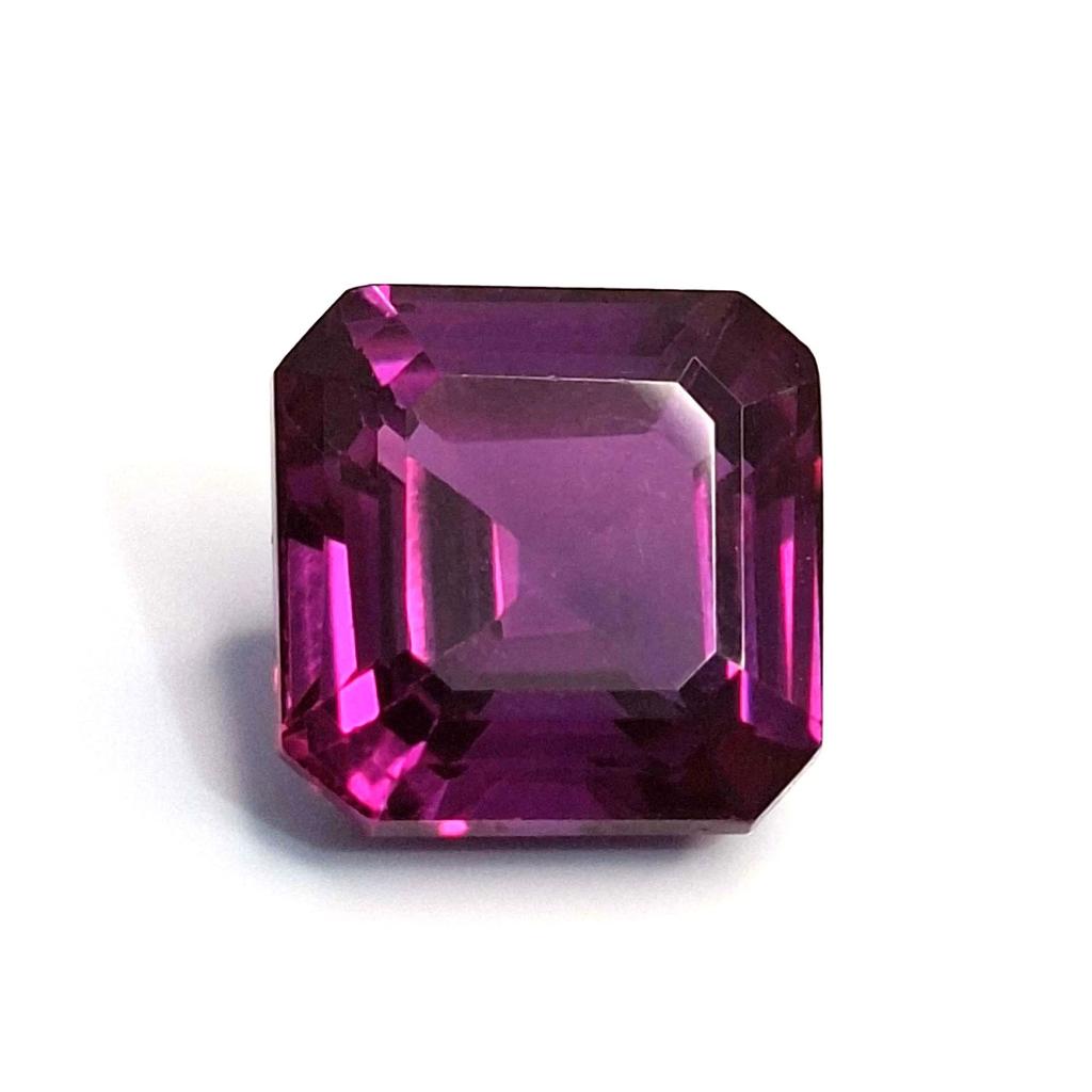 Certified Natural Pink Rhodolite Garnet Asscher Cut 7-9 Ct Stunning Gemstone