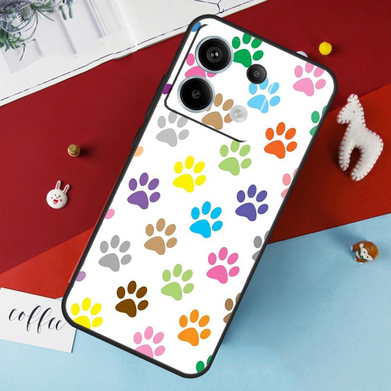 Cat Dog Paws Case For Xiaomi Redmi Note 14 Pro 13 12 11 10 15 Pro Plus Redmi 15 14C 10C 12C 13C 15C Cover