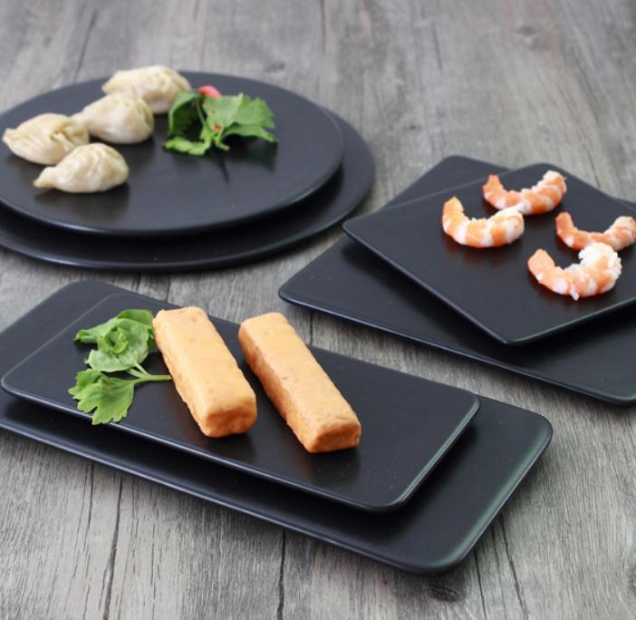 European Creative Ceramic Flat Plate Western Restaurant Steak Flat Plate Cake Plate Tableware