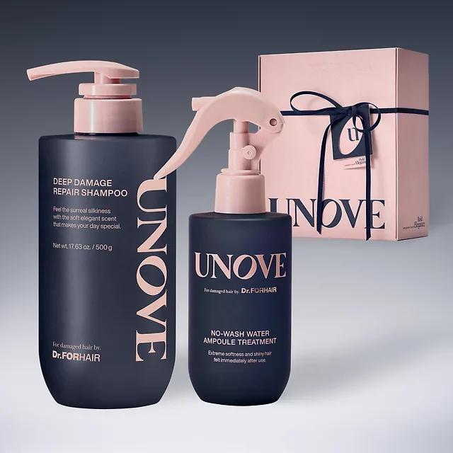 

Подарочный набор «Шампунь + Несмываемое средство для волос» UNOVE