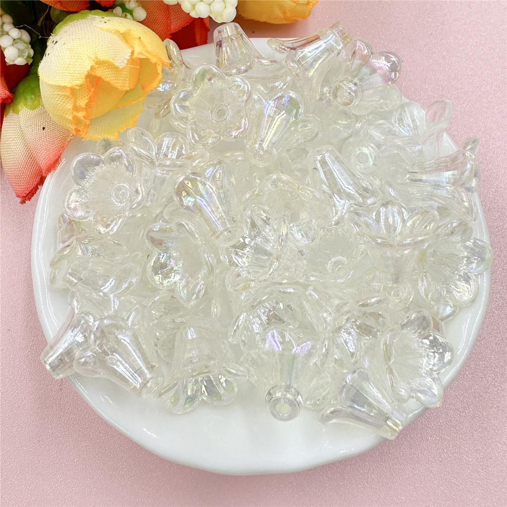200PCS Earrings DIY Acrylic Morning Glory Bracelets Necklace 12*11.5mm Loose Beads Jewelry Making Jewelry Accessories  Accessories