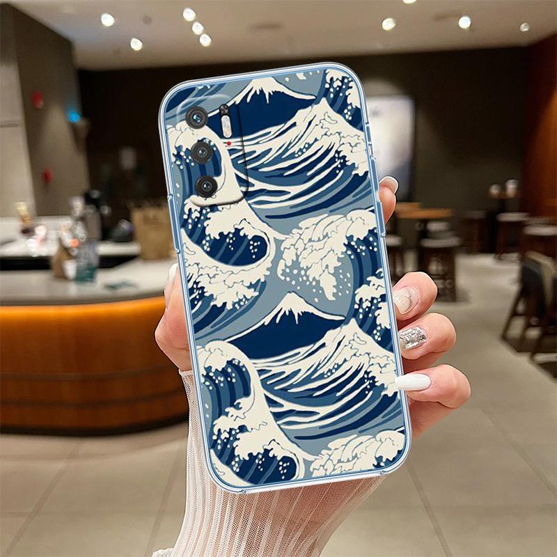 UP32 Great Wave off Kanagawa Transparent Phone Case for Motorola Moto Edge 20 30 40 50 S30 Fusion Ultra Pro Neo Lite + G200 G23