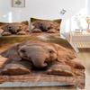 3pcs Anime Elephant Comforter Set with Two Pillowcases (No Core) - Home Decor, Festival Gift, Polyester Fabric, Suitable for Bedroom and Guest Ro