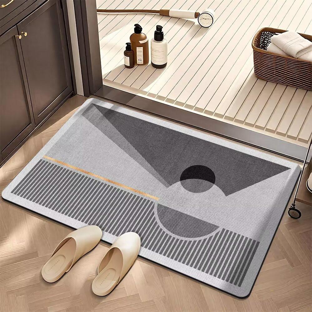 Bathroom Floor Mat Quick Drying Floor Mat Bathroom Carpet Dirt Resistant Wear-resistant Easy To Maintain Mat
