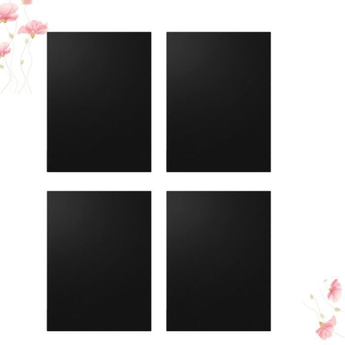 

Lot de 4 tapis de cuisson antiadhésifs réutilisables pour barbecue à gaz Noir