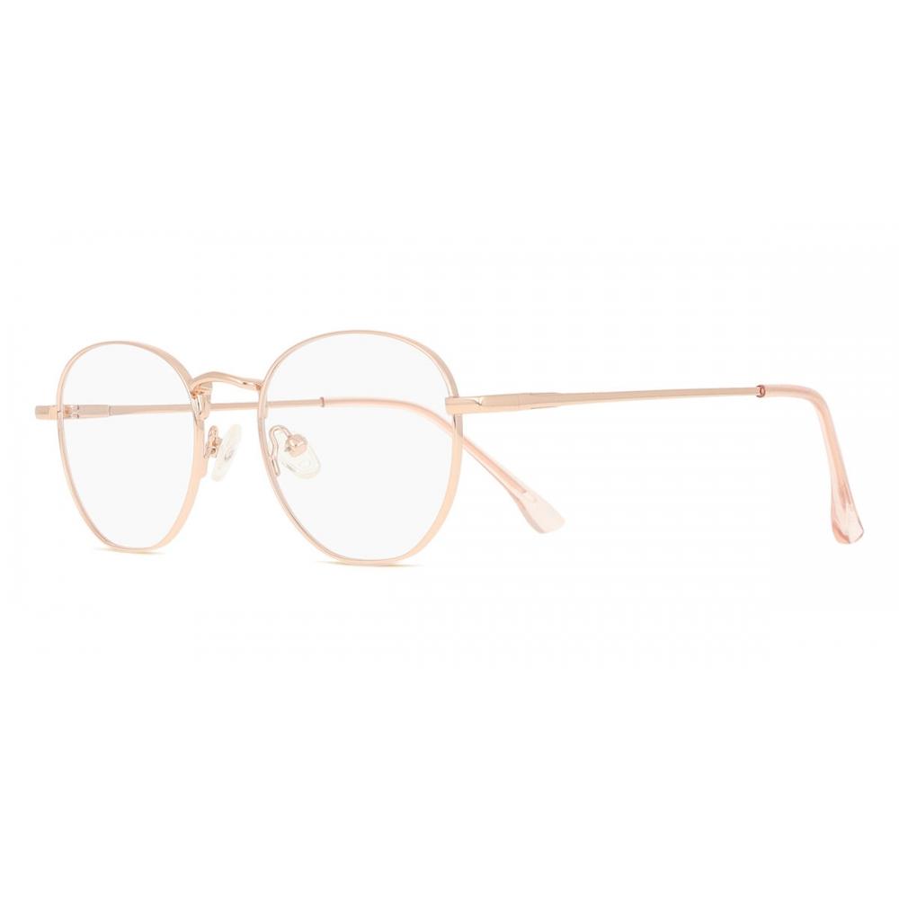 Full Rim Oval Rose Gold Smartbuy Collection Hokk M298 Fashion Unisex Eyeglasses