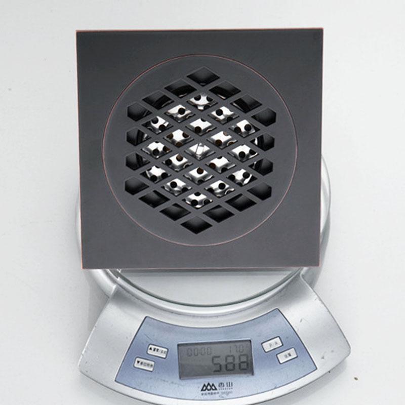 . Vysoce kvalitní starožitná mosaz vyřezávaný květinový umělecký koupelnový doplněk podlahová vpusť odpadní mřížka 150mm*150mm YT-21019