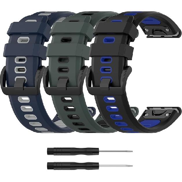 Chofit Compatible with Garmin Approach S70 42MM 47MM/Forerunner 970 47MM,570 42MM Watch Band,Soft Silicone Wristband Replacement Quitck Fit Sport Approach S70 47mm
