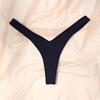 T1885 Women's Sexy Low-Rise Antibacterial Cotton Thong Panties - New 2022 European & American Triangle Design