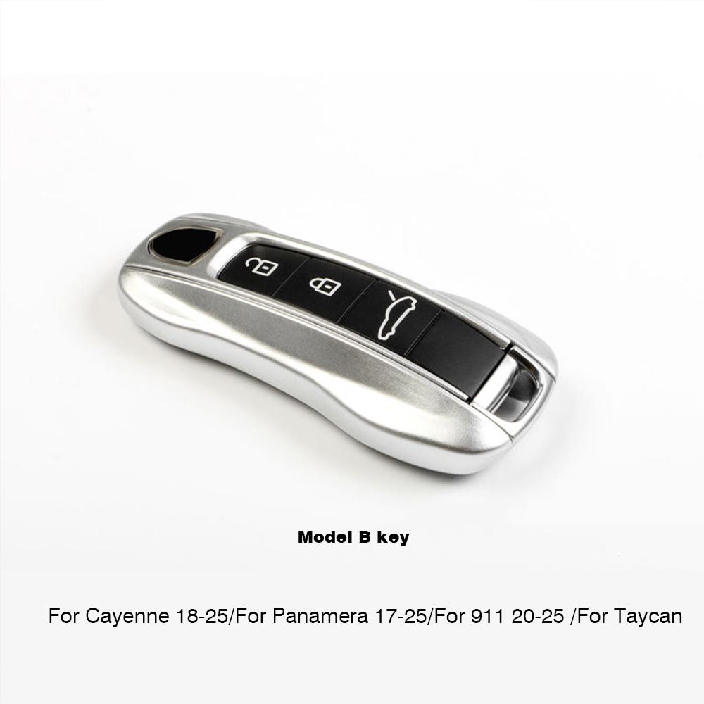 

For Porsche Cayenne 9ya 9yb Panamera 971 911 Targe Taycan Macan 95b Cayman 718 Boxster 2014-2025 Car Remote Smart Key Case Shell
